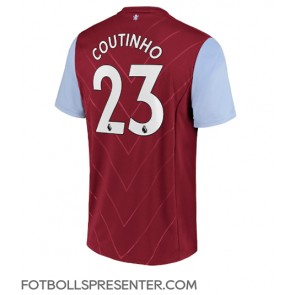 Aston Villa Philippe Coutinho #23 Hemma Matchtröja 2022-23 Kortärmad